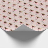 Espresso Martini Pattern Pink Cadeaupapier (Hoek)