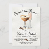 Espresso Martini Prosecco Verlovingsfeest Kaart (Voorkant)