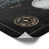 Espresso Martini Recept Chalkboard Cocktail Art Poster (Hoek)