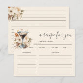 Espresso Martini Recept Kaart Vrijgezellenfeest (Voorkant / Achterkant)