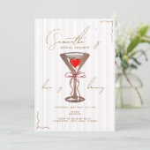 Espresso Martini Red Mocha Mousse Vrijgezellenfees Kaart (Staand voorkant)