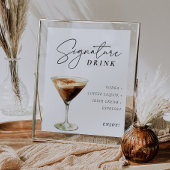 Espresso Martini Signature Drink Poster