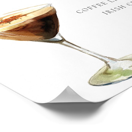 Espresso Martini Signature Drink Poster (Hoek)