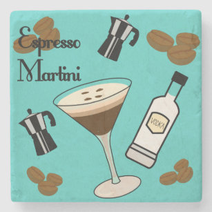 Espresso Martini Stenen Onderzetter