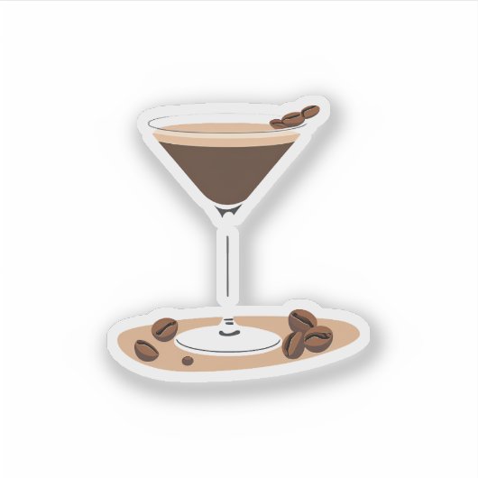 Espresso Martini Sticker (Voorkant)