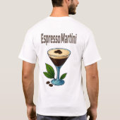 Espresso Martini T-Shirt – Bold Coffee Cocktail (Achterkant)