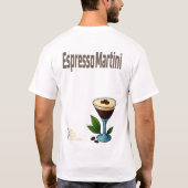 Espresso Martini T-Shirt – Bold Coffee Cocktail (Achterkant)
