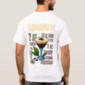 Espresso Martini T-Shirt – Bold Coffee Cocktail (Achterkant)