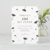 Espresso Martini Tini Beetje Ouder Verjaardag Uitn Kaart (Staand voorkant)