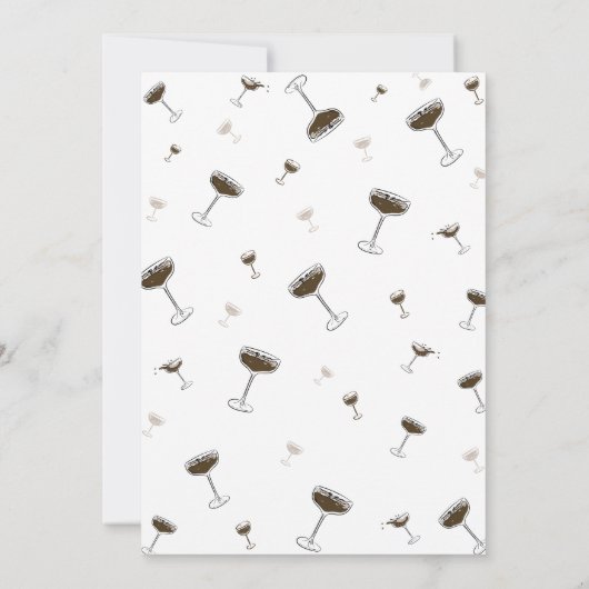 Espresso Martini Tini Beetje Ouder Verjaardag Uitn Kaart (Achterkant)