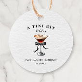 Espresso Martini Tini Beetje Ouder Verjaardagsfees Bedankjes Labels