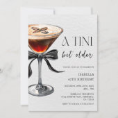 Espresso Martini Tini Beetje Ouder Verjaardagsfees Kaart (Voorkant)