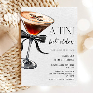 Espresso Martini Tini Beetje Ouder Verjaardagsfees Kaart