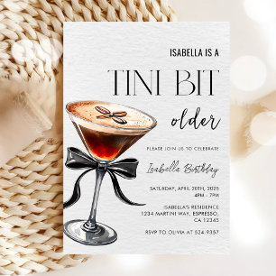 Espresso Martini Tini Beetje Ouder Verjaardagsfees Kaart