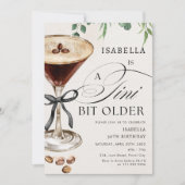 Espresso Martini Tini Beetje oudere cocktail verja Kaart (Voorkant)