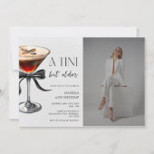 Espresso Martini Tini Beetje Oudere Verjaardag Fot Kaart (Voorkant)