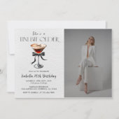 Espresso Martini Tini Beetje Oudere Verjaardag Fot Kaart (Voorkant)