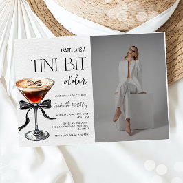 Espresso Martini Tini Beetje Oudere Verjaardag Fot Kaart
