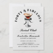 Espresso Martini Tini Bit Older 40ste verjaardagsf Kaart (Voorkant)