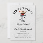 Espresso Martini Tini Bit Older Birthday Party Kaart (Voorkant)