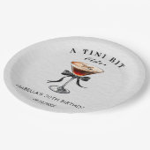 Espresso Martini Tini Bit Older Birthday Party Papieren Bordje (Gekanteld)