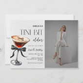 Espresso Martini Tini Bit Older Birthday Photo Kaart (Voorkant)