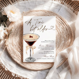 Espresso Martini Tini Bit Older Verjaardagsfeest Kaart