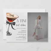 Espresso Martini Tini Bit Older Verjaardagsfoto Kaart (Voorkant)