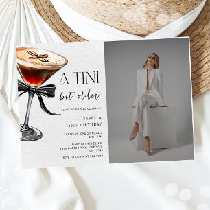 Espresso Martini Tini Bit Older Verjaardagsfoto Kaart