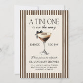 Espresso Martini Tini One Baby Shower Kaart (Voorkant)