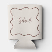 Espresso Martini Tini Time Hand getrokken Bachelor Blikjeskoeler (Achterkant)