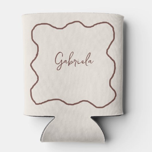 Espresso Martini Tini Time Hand getrokken Bachelor Blikjeskoeler (Achterkant)