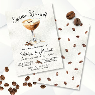 Espresso Martini verlovingsfeest Kaart
