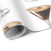Espresso Martini-viering Cadeaupapier (Rol Hoek)