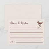 Espresso Martini Vrijgezellenfeest Advies en wense Notitiekaartje (Voorkant / Achterkant)