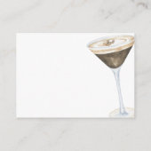 Espresso Martini Vrijgezellenfeest Ideeën Datum po Informatiekaartje (Achterkant)