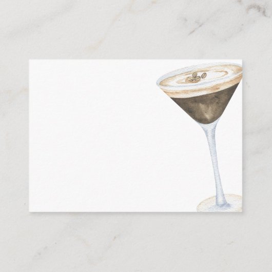 Espresso Martini Vrijgezellenfeest Ideeën Datum po Informatiekaartje (Achterkant)