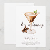 Espresso Martini Vrijgezellenfeest Kaart (Voorkant / Achterkant)