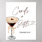 Espresso Martini Vrijgezellenfeest Kaarten & Gesch Poster (Voorkant)