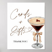 Espresso Martini Vrijgezellenfeest Kaarten & Gesch Poster (Voorkant)