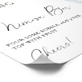 Espresso Martini Vrijgezellenfeest Mimosa bar Poster (Hoek)