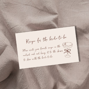 Espresso Martini Vrijgezellenfeest recept voor bru Informatiekaartje