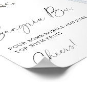 Espresso Martini Vrijgezellenfeest sangria bar Poster (Hoek)