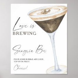 Espresso Martini Vrijgezellenfeest sangria bar Poster