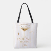 Espresso Martini vrijgezellenfeest Tote Bag (Achterkant)