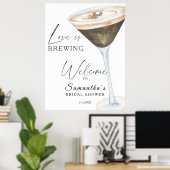 Espresso Martini Vrijgezellenfeest Welkom Poster (Thuiskantoor)