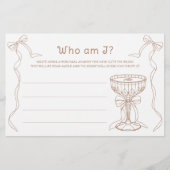 Espresso Martini Vrijgezellenfeest Wie ben ik spel Briefpapier (Voorkant)