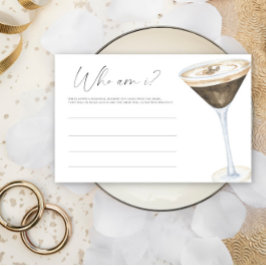 Espresso Martini Vrijgezellenfeest Wie ben ik spel Briefpapier