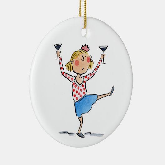 Espresso Martinis Keramisch Ornament (Rechts)