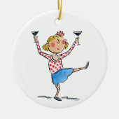 Espresso Martinis Keramisch Ornament (Voorkant)